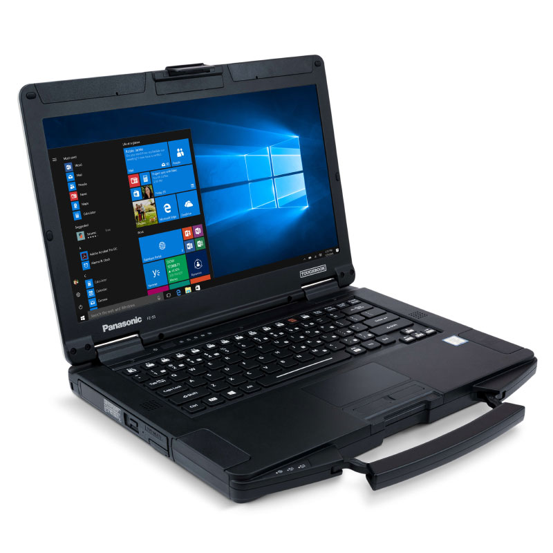 NOTEBOOTICA Toughbook FZ55-MK1 HD PC portable durci IP53 Toughbook 55 (FZ55) 14.0" - Vue avant gauche