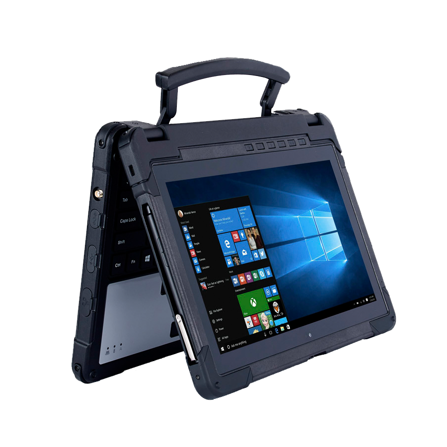 Tablette KX-11X - Tablet-PC 2-en1 tactile durci militarisée IP65 incassable, étanche, très grande autonomie - KX-11X - NOTEBOOTICA