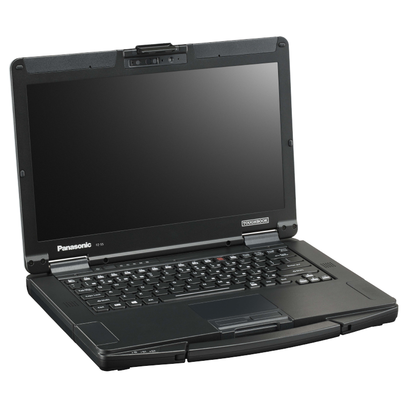 NOTEBOOTICA Toughbook FZ55-MK1 HD PC portable durci IP53 Toughbook 55 (FZ55) Full-HD - FZ55 HD vue de gauche